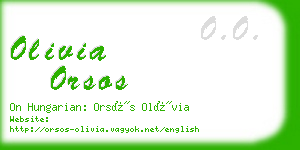 olivia orsos business card